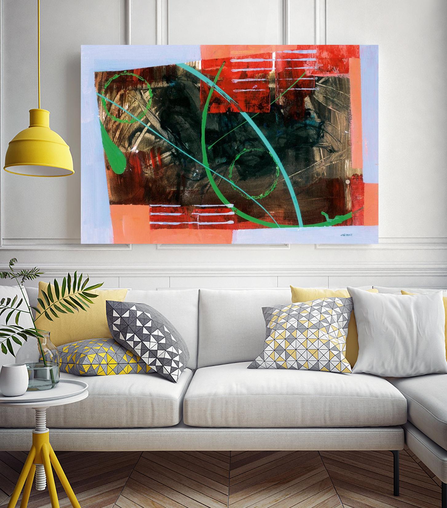 Réjouissance by Jacques Clement on GIANT ART - red abstract