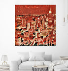 Distorted city scene 1 by Jean-François Dupuis on GIANT ART - beige city scene