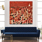 Distorted city scene 1 by Jean-François Dupuis on GIANT ART - beige city scene