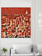 Distorted city scene 1 by Jean-François Dupuis on GIANT ART - beige city scene