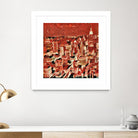 Distorted city scene 1 by Jean-François Dupuis on GIANT ART - beige city scene