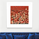 Distorted city scene 1 by Jean-François Dupuis on GIANT ART - beige city scene