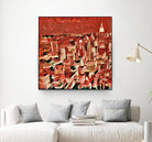 Distorted city scene 1 by Jean-François Dupuis on GIANT ART - beige city scene