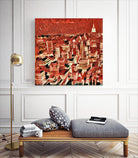 Distorted city scene 1 by Jean-François Dupuis on GIANT ART - beige architecture city center