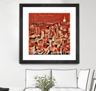 Distorted city scene 1 by Jean-François Dupuis on GIANT ART - beige city scene