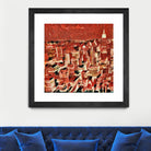 Distorted city scene 1 by Jean-François Dupuis on GIANT ART - beige city scene