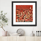 Distorted city scene 1 by Jean-François Dupuis on GIANT ART - beige city scene