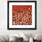 Distorted city scene 1 by Jean-François Dupuis on GIANT ART - beige city scene