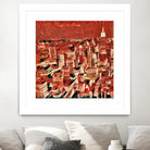 Distorted city scene 1 by Jean-François Dupuis on GIANT ART - beige city scene