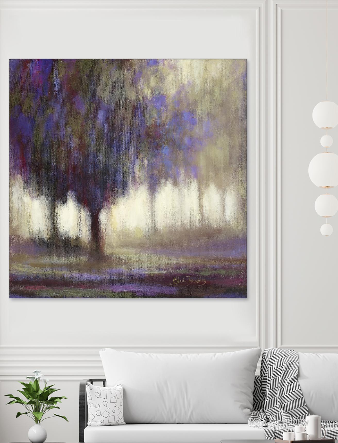 Monde en mutation by Claude Tremblay on GIANT ART - grey trees