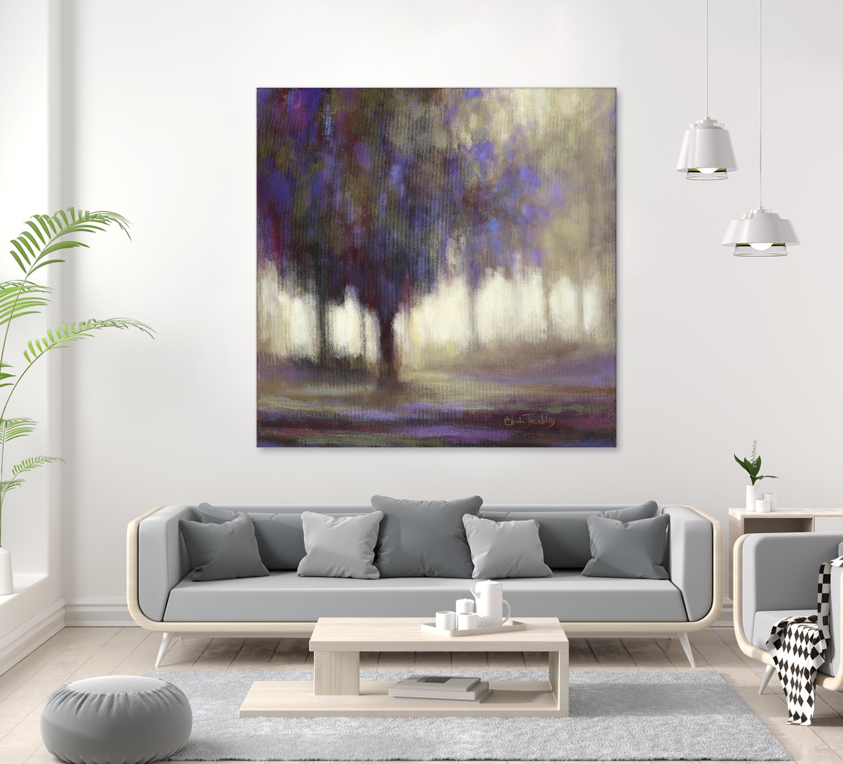 Monde en mutation by Claude Tremblay on GIANT ART - grey trees