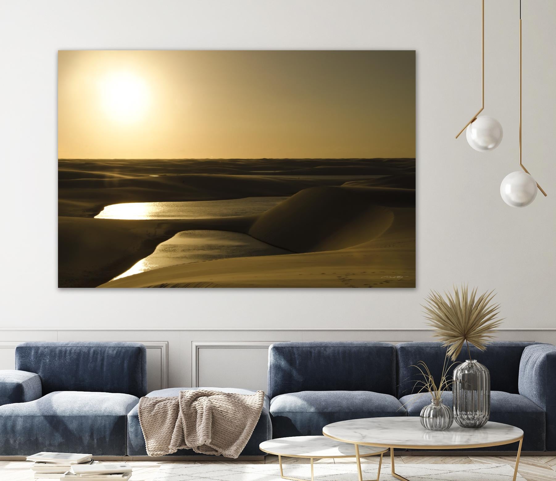 Golden Sunset by Daniel Stanford on GIANT ART - brown landscape