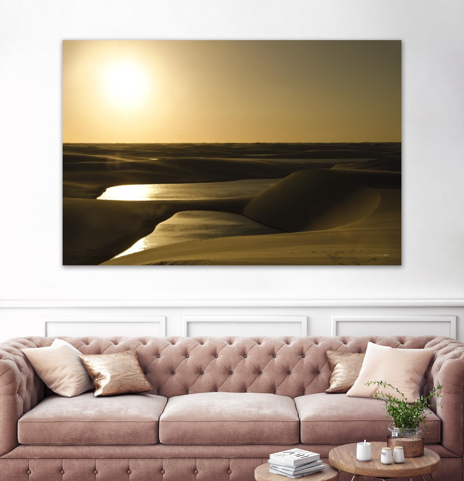 Golden Sunset by Daniel Stanford on GIANT ART - brown landscape