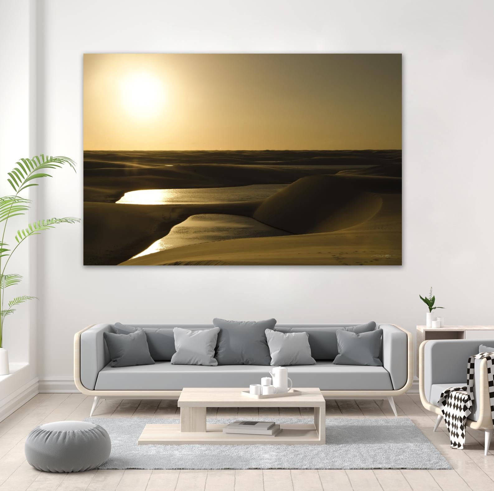 Golden Sunset by Daniel Stanford on GIANT ART - brown landscape