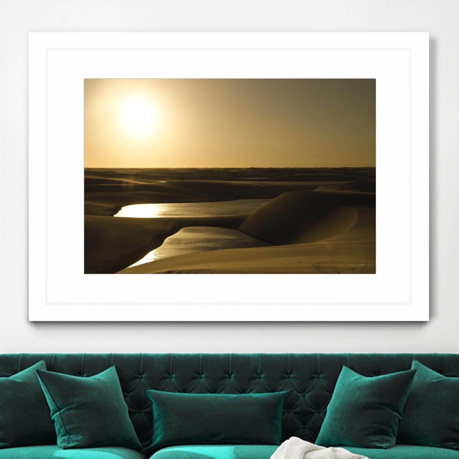 Golden Sunset by Daniel Stanford on GIANT ART - brown landscape