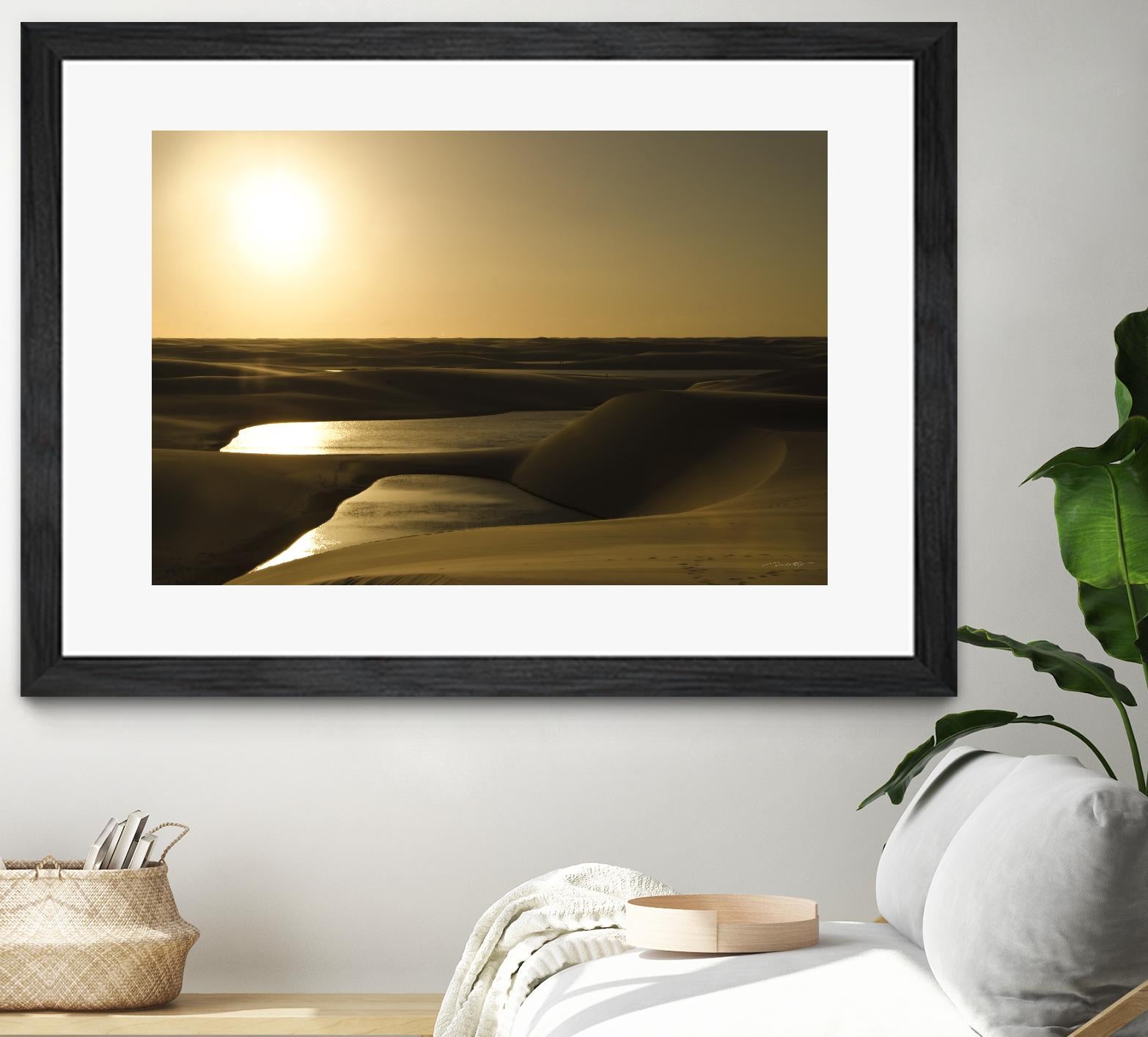 Golden Sunset by Daniel Stanford on GIANT ART - brown landscape