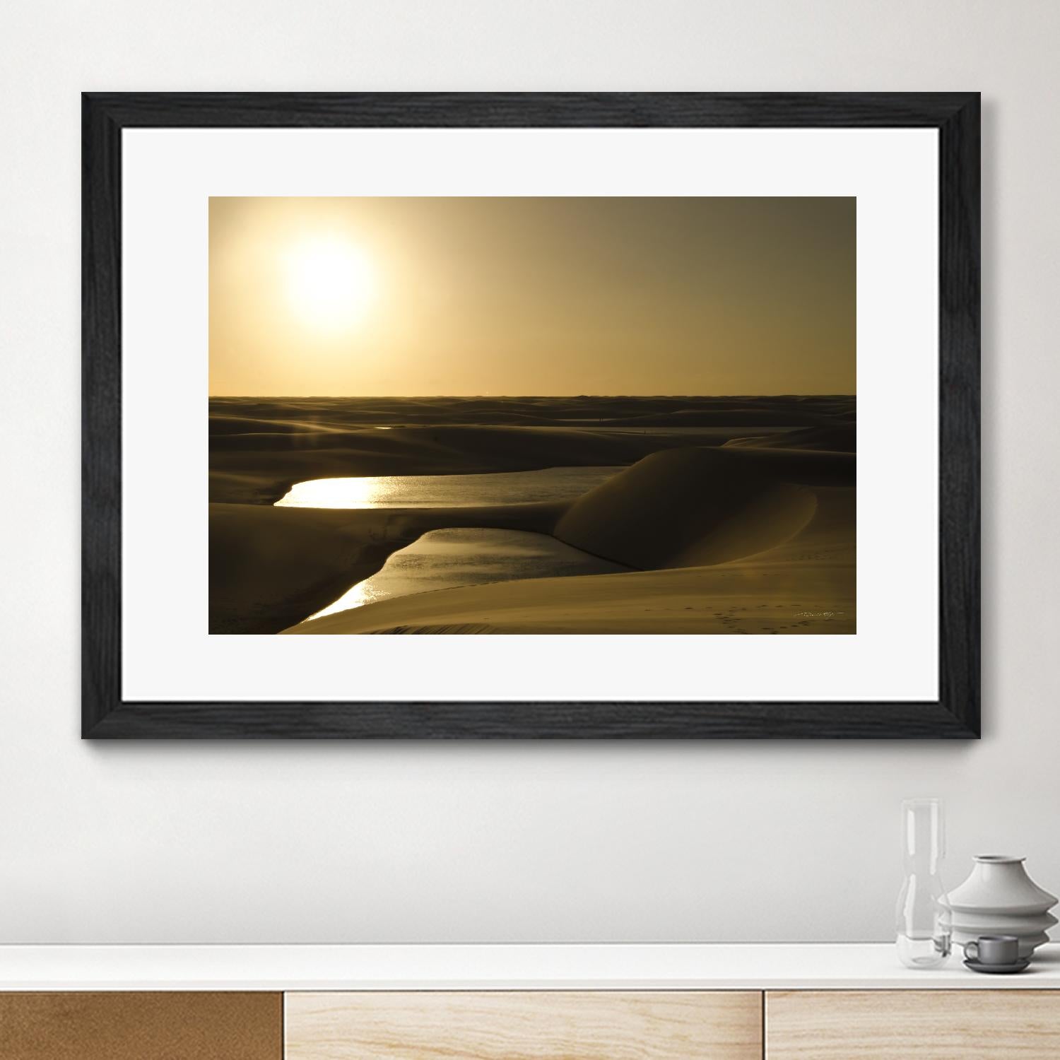 Golden Sunset by Daniel Stanford on GIANT ART - brown landscape