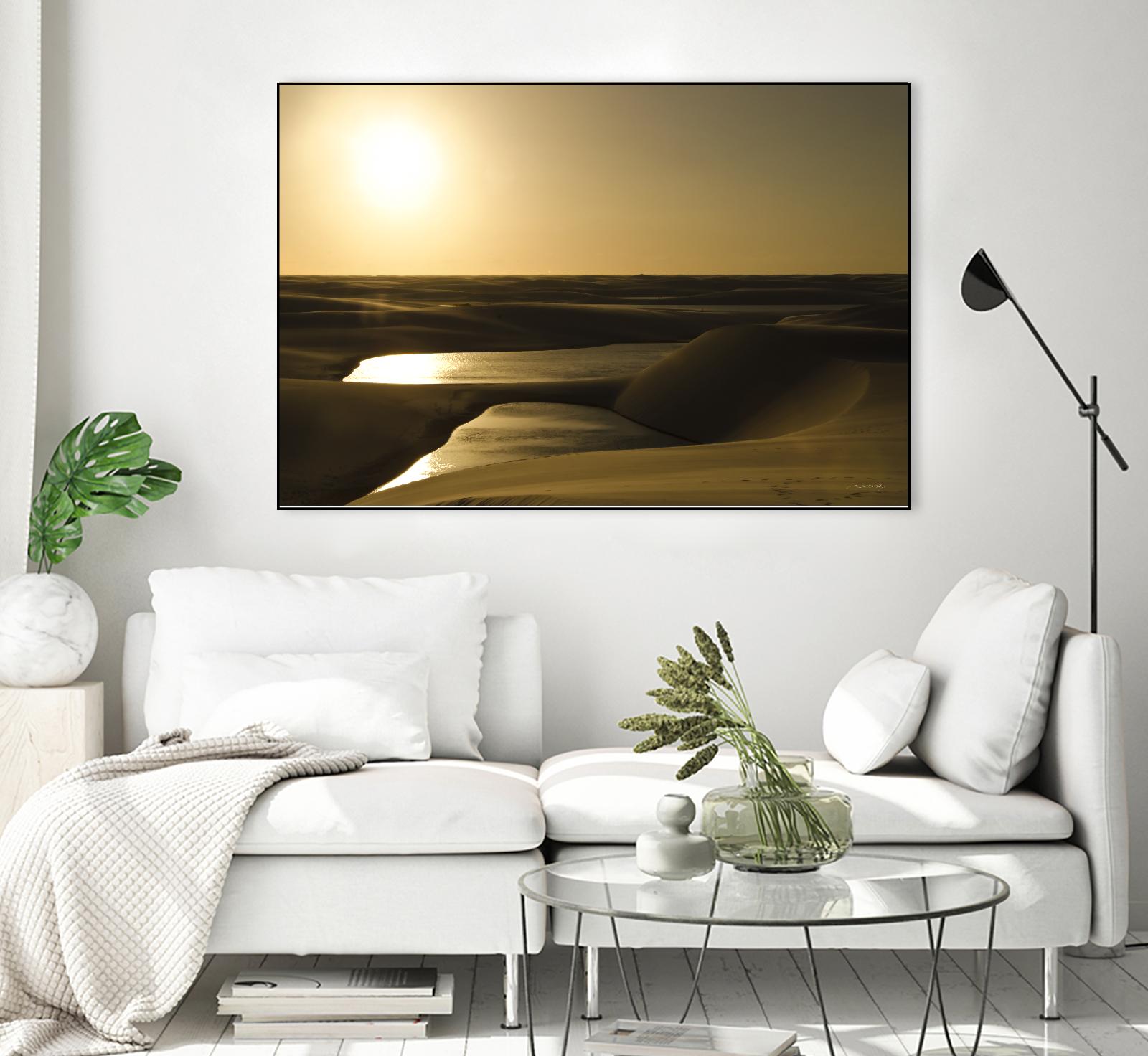 Golden Sunset by Daniel Stanford on GIANT ART - brown landscape