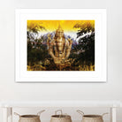 India Buddha by Daniel Stanford on GIANT ART - green oriental