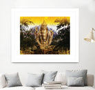 India Buddha by Daniel Stanford on GIANT ART - green oriental