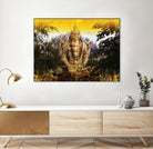 India Buddha by Daniel Stanford on GIANT ART - green oriental