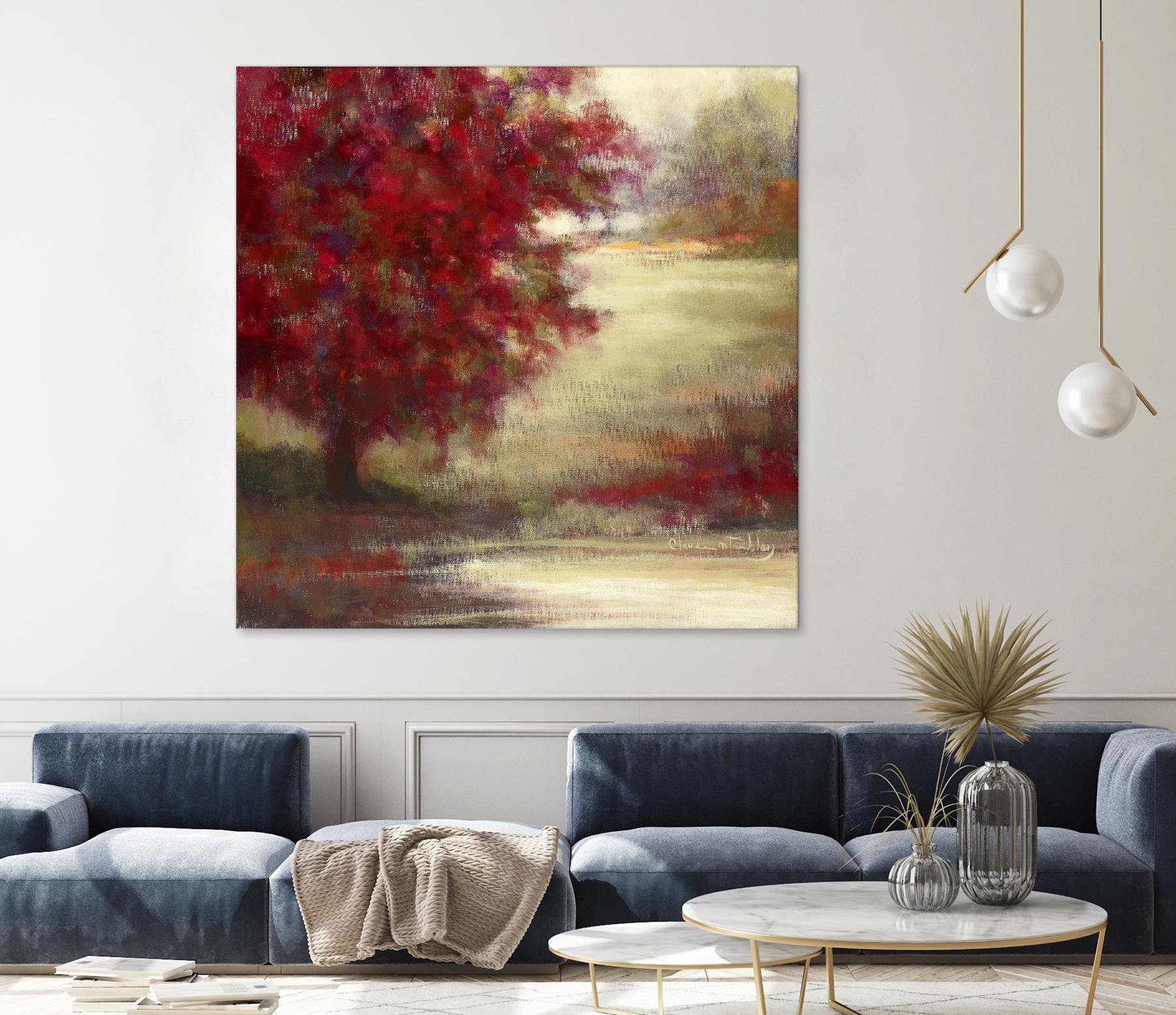 Belle terre inconnue by Claude Tremblay on GIANT ART - brown trees