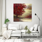 Belle terre inconnue by Claude Tremblay on GIANT ART - red landscape artiste québécois