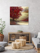 Belle terre inconnue by Claude Tremblay on GIANT ART - red landscape artiste québécois