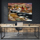 Boom Boom Rivière North shore by Louis Tremblay on GIANT ART - blue winter scenes