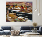 Boom Boom Rivière North shore by Louis Tremblay on GIANT ART - blue winter scenes