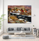 Boom Boom Rivière North shore by Louis Tremblay on GIANT ART - blue winter scenes