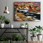 Boom Boom Rivière North shore by Louis Tremblay on GIANT ART - blue winter scenes