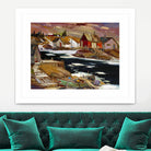 Boom Boom Rivière North shore by Louis Tremblay on GIANT ART - beige landscape artistes du québec