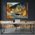 Saveur d’automne by Louis Tremblay on GIANT ART - blue landscape