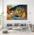 Saveur d’automne by Louis Tremblay on GIANT ART - blue landscape