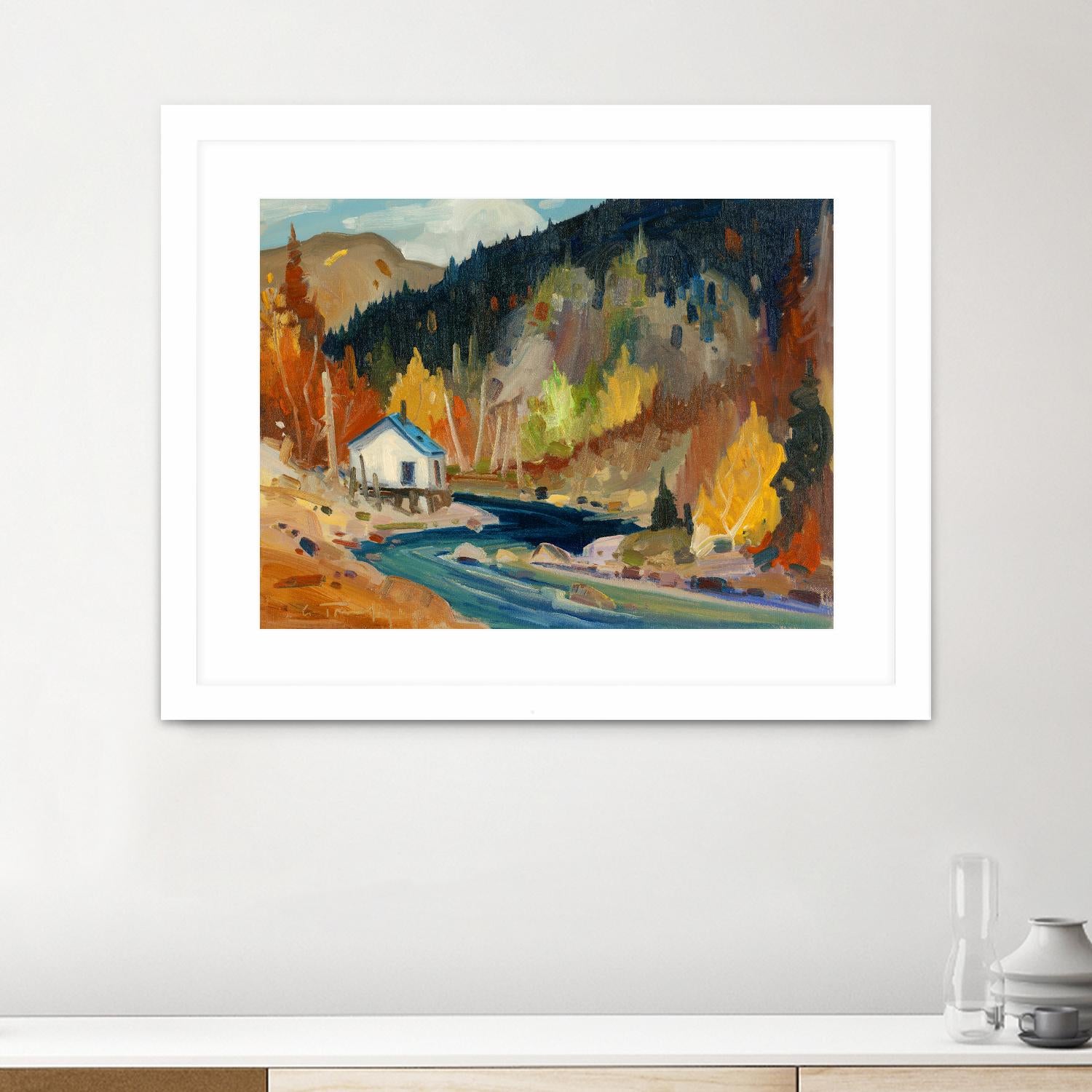 Saveur d’automne by Louis Tremblay on GIANT ART - orange landscape mountain