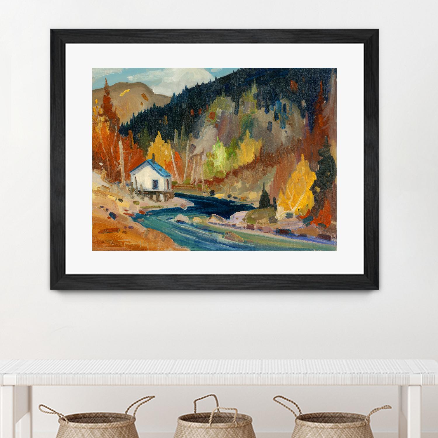 Saveur d’automne by Louis Tremblay on GIANT ART - orange landscape mountain
