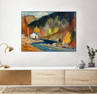 Saveur d’automne by Louis Tremblay on GIANT ART - blue landscape