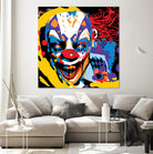 Clown by Ray Lengelé on GIANT ART - red street art horror