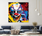 Clown by Ray Lengelé on GIANT ART - red street art horror