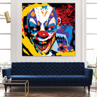 Clown by Ray Lengelé on GIANT ART - red street art horror