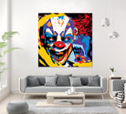 Clown by Ray Lengelé on GIANT ART - red street art horror
