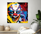 Clown by Ray Lengelé on GIANT ART - red street art horror