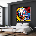 Clown by Ray Lengelé on GIANT ART - red street art horror