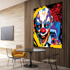 Clown by Ray Lengelé on GIANT ART - red street art horror