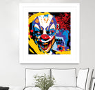Clown by Ray Lengelé on GIANT ART - red street art horror