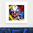 Clown by Ray Lengelé on GIANT ART - red street art horror