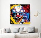 Clown by Ray Lengelé on GIANT ART - red street art horror