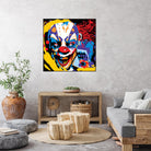 Clown by Ray Lengelé on GIANT ART - red street art horror