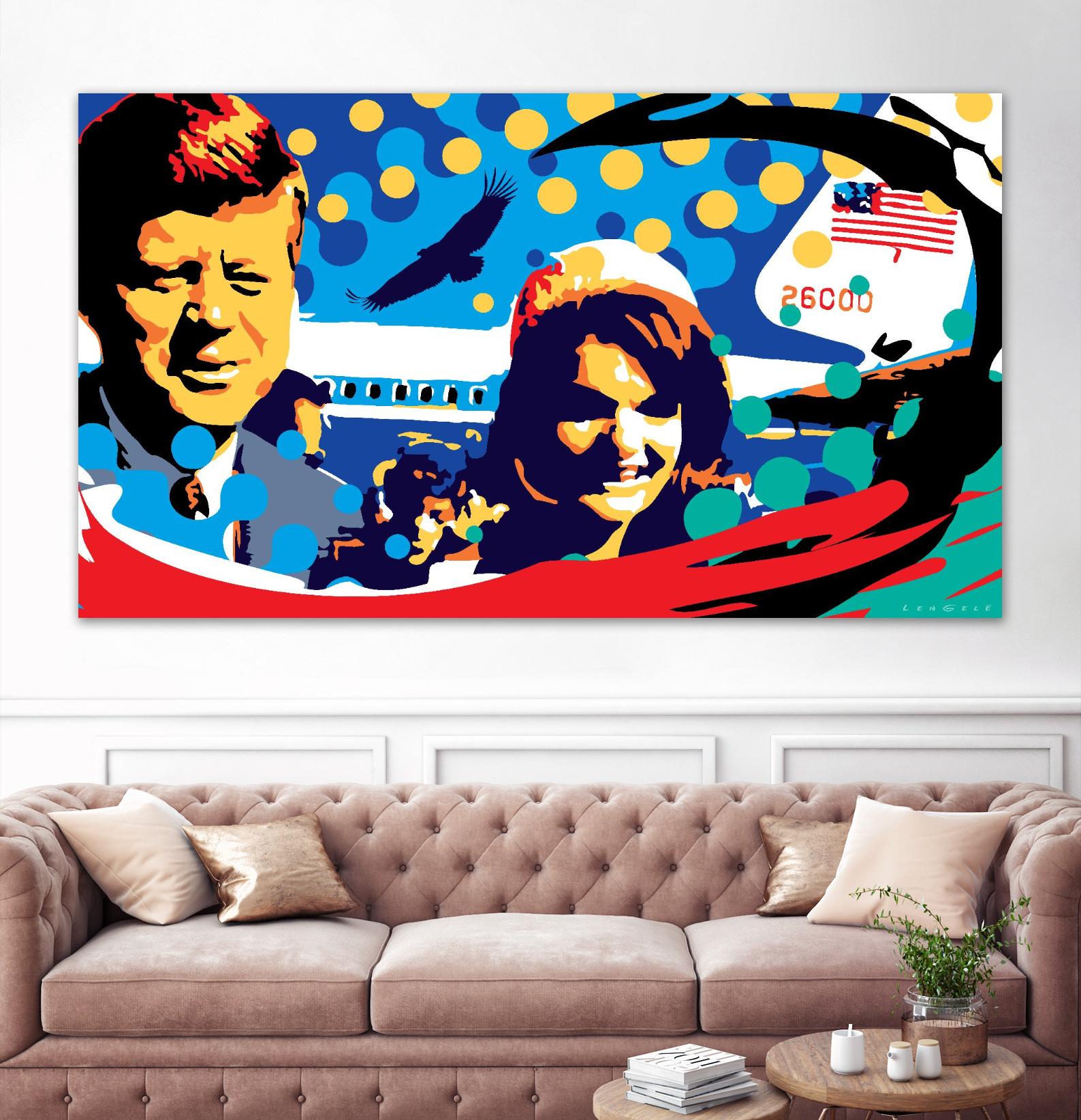 Dallas by Ray Lengelé on GIANT ART - yellow pop art - alternative